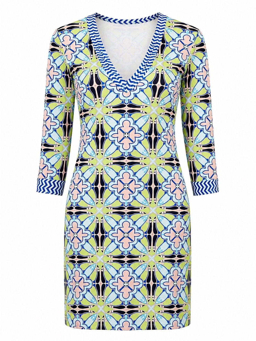 J. McLaughlin blue/green dress, XS